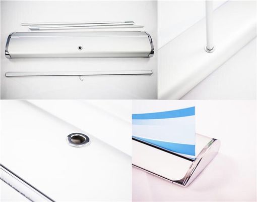 Wide board Retractable Roller Advertising Aluminum Banner Stand Roll up Display  85x200cm