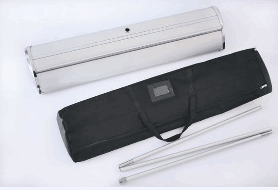 Wide board Retractable Roller Advertising Aluminum Banner Stand Roll up Display  85x200cm