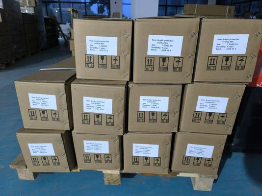 Glossy Acrylic Material Transparent Anti-UV Laminate Film to Protect The Digital Printed Reflectance of Micro Prismatic Retro Reflective Sheeting