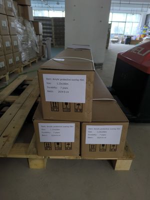 Glossy Acrylic Material Transparent Anti-UV Laminate Film to Protect The Digital Printed Reflectance of Micro Prismatic Retro Reflective Sheeting