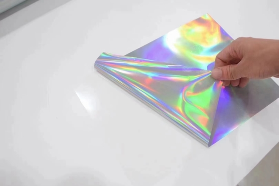 Eco-Solvent/UV Printable Adhesive Holographic Laser Vinyl Sticker With For Digital Printing