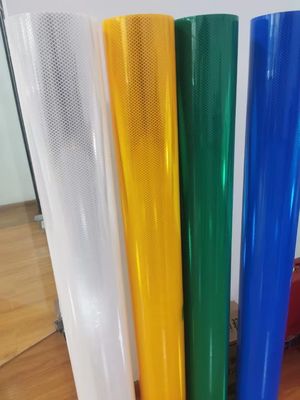 PMMA Material Class 4 High Intensity Prismatic Reflective Sheeting Vinyl Roll (HIP) For Road Signs