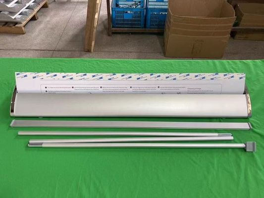 Wide board Retractable Roller Advertising Aluminum Banner Stand Roll up Display  85x200cm