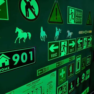 Instrucciones de Salida de Emergencia Vinilo Reflectante 240mic para Señalización de Seguridad