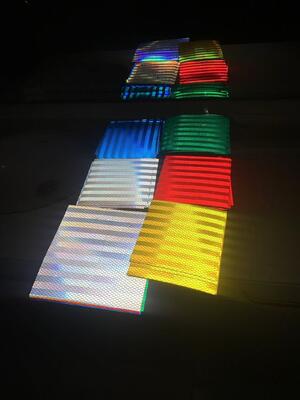 Durabilidad 7 años de láminas de película reflectante de grado prismático de alta intensidad acrílica flexible